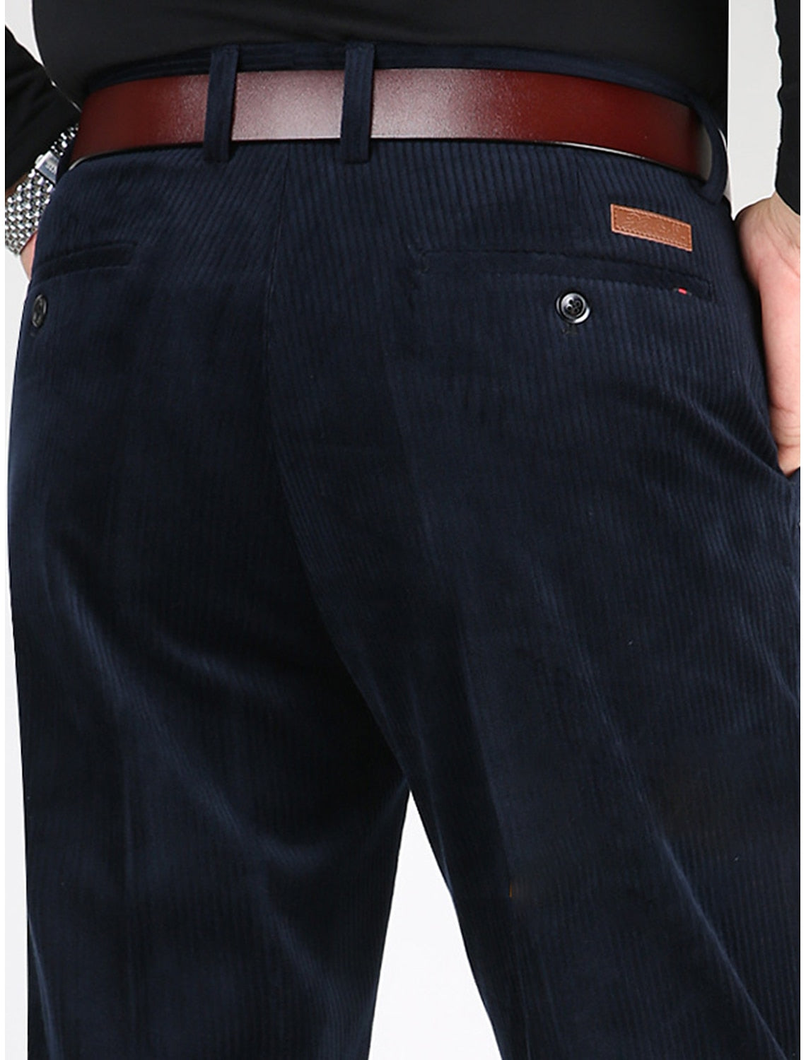 Markus - Pantalones de verano de pana a la moda con elegantes bolsillos