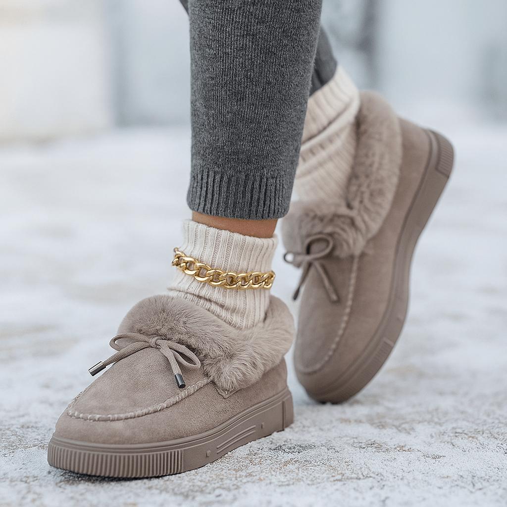 Mocasines para mujer de efecto afelpado - Esmira