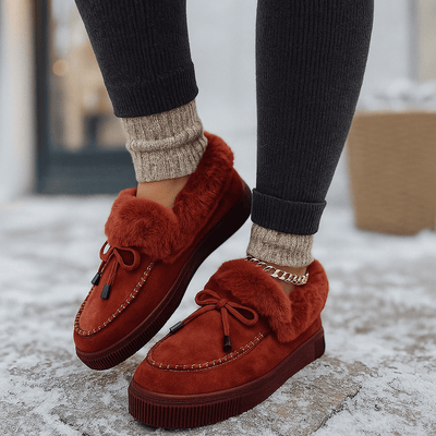 Mocasines para mujer de efecto afelpado - Esmira