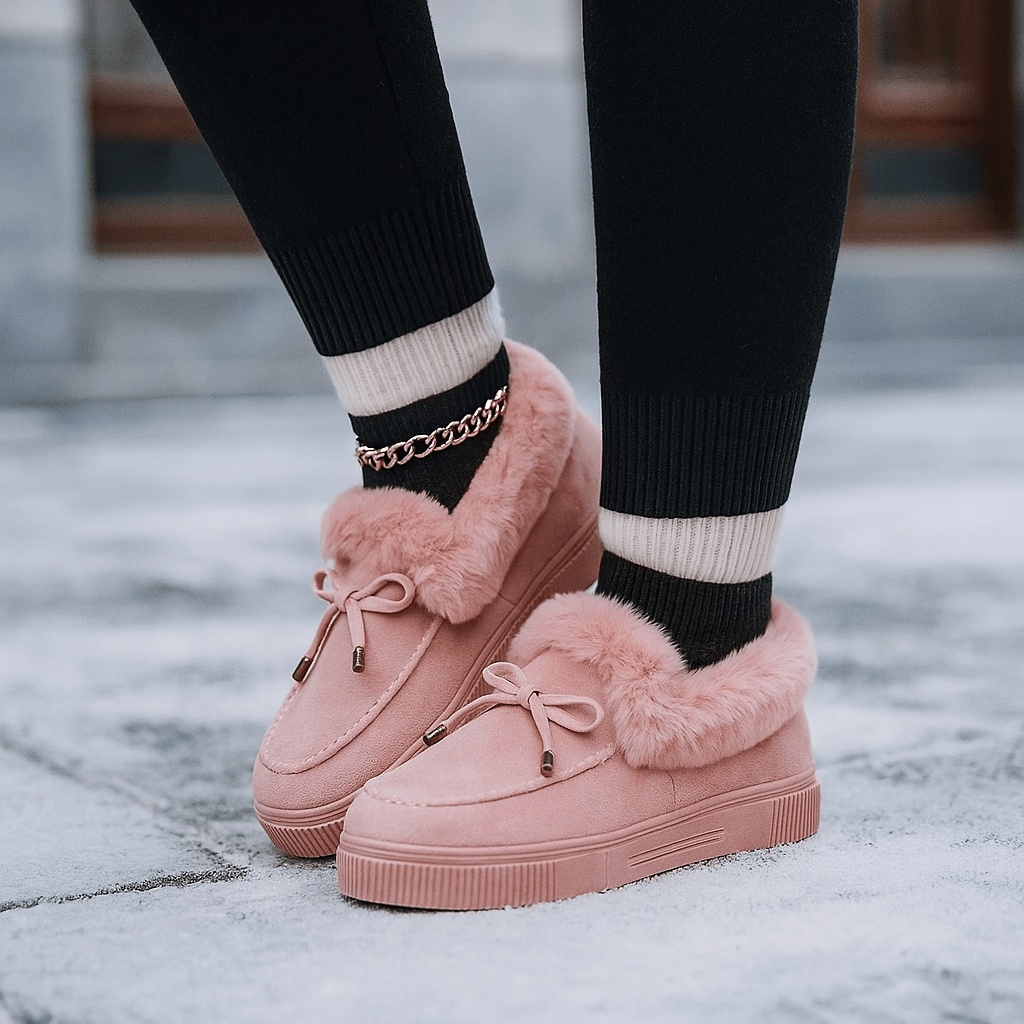 Mocasines para mujer de efecto afelpado - Esmira