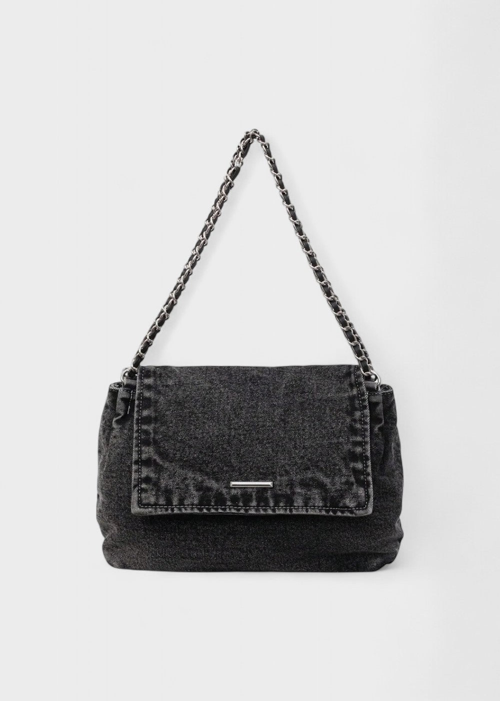 Bolso mujer denim estilo urbano cadena metálica - Briseida