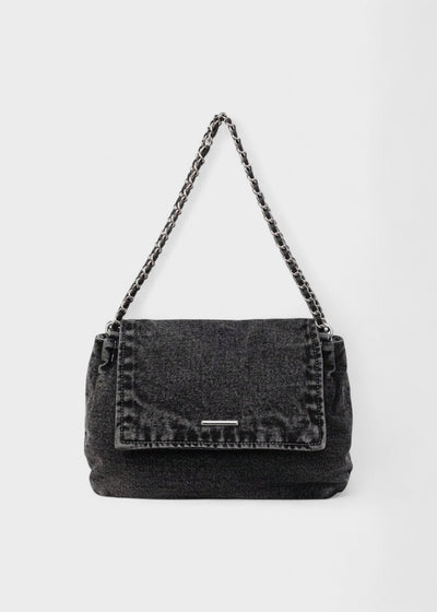 Bolso mujer denim estilo urbano cadena metálica - Briseida