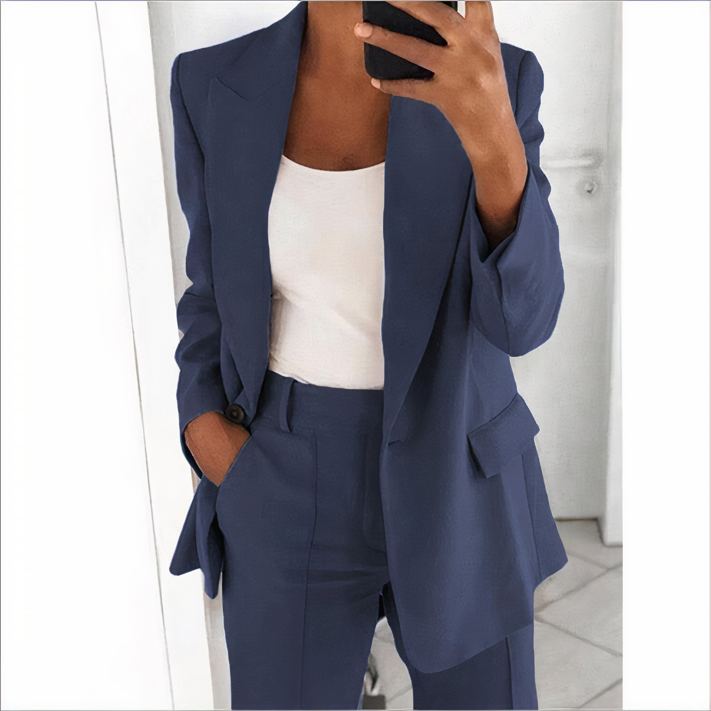 GRETCHEN - Conjunto de blazer con chaqueta y pantalón