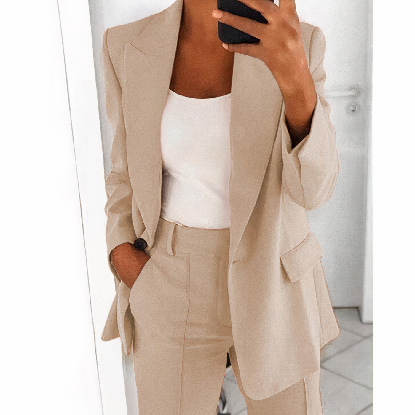 GRETCHEN - Conjunto de blazer con chaqueta y pantalón