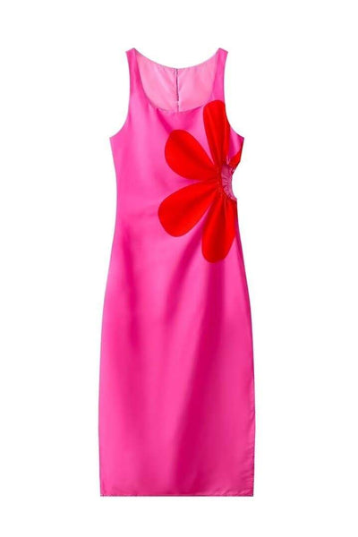 Ophelia - Vestido Midi con Estampado Floral