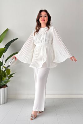 Elenor - Elegante conjunto de verano para mujer top + pantalón