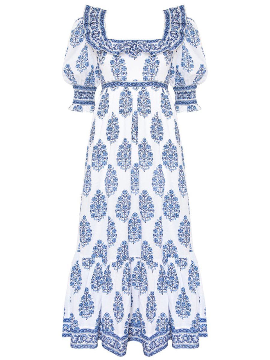 Balina - Vestido de verano estampado azul