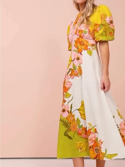 Robertana - Maxi vestido con estampado floral