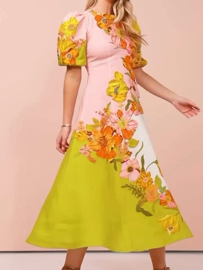 Robertana - Maxi vestido con estampado floral