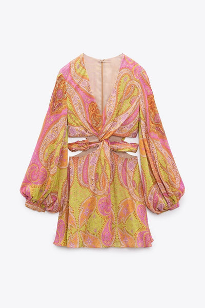 Miriam - Minivestido con nudo recortado