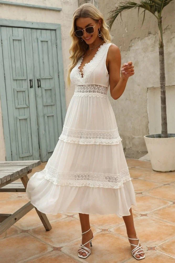 Vestido boho vaporoso