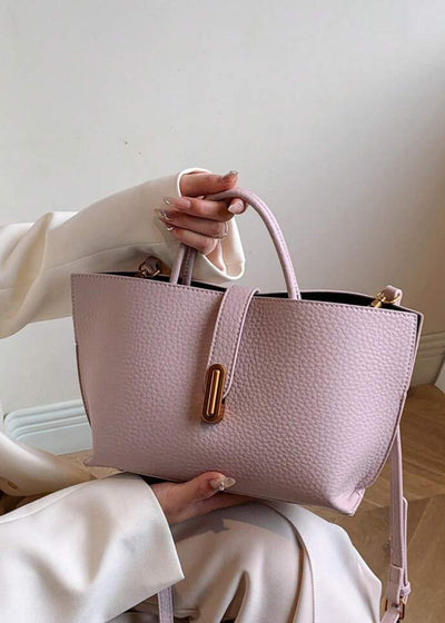 Bolso mujer tipo tote cuero sintético texturizado diseño elegante - Noiré