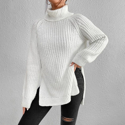 Estela - Jersey de cuello alto de punto grueso