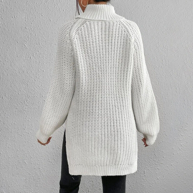 Estela - Jersey de cuello alto de punto grueso