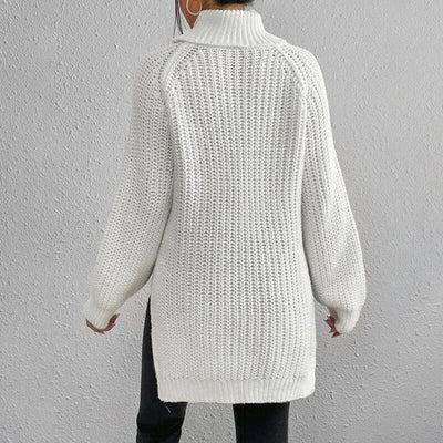 Estela - Jersey de cuello alto de punto grueso