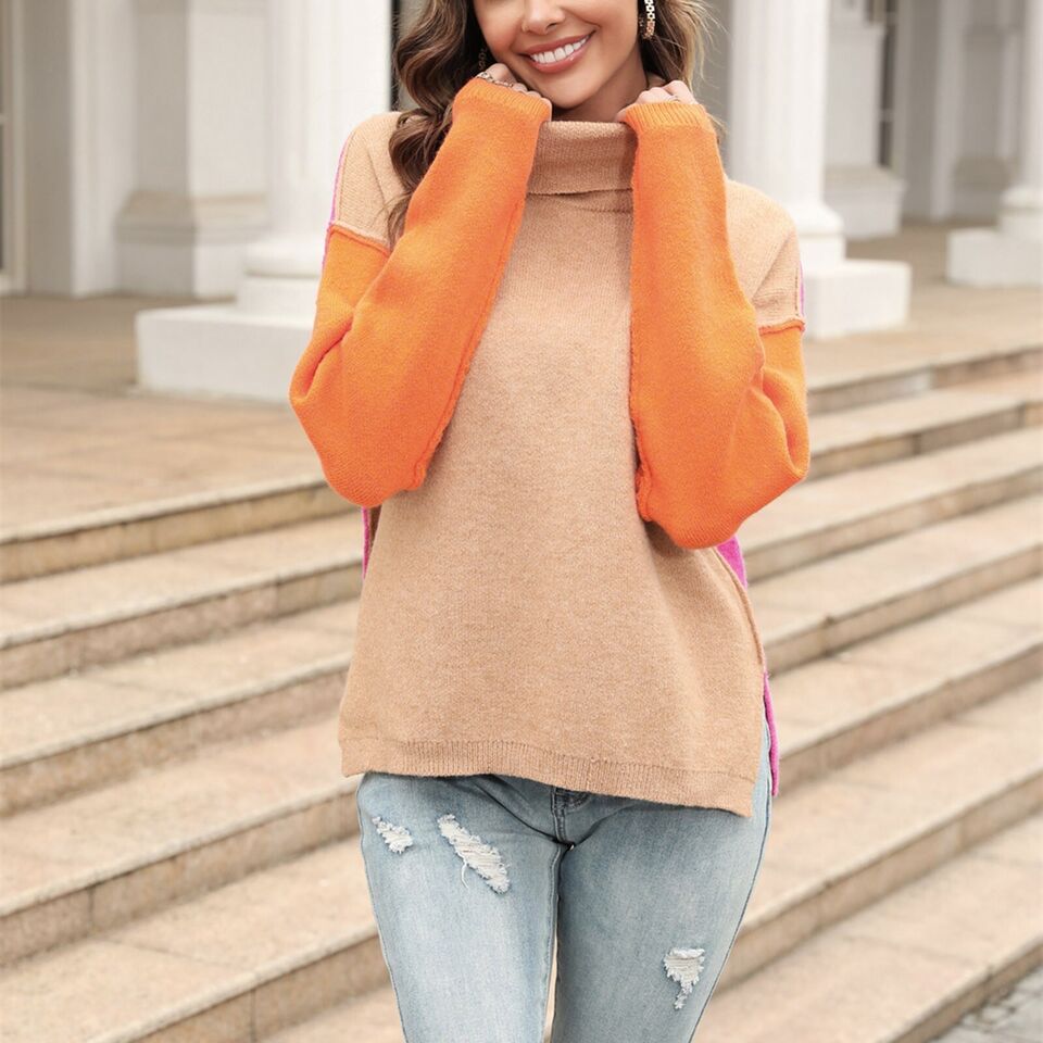 Jenna - Jersey de punto con estampado patchwork