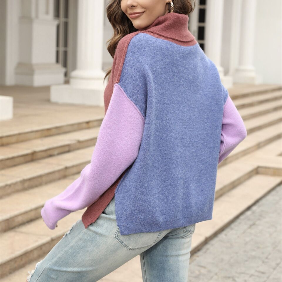 Jenna - Jersey de punto con estampado patchwork