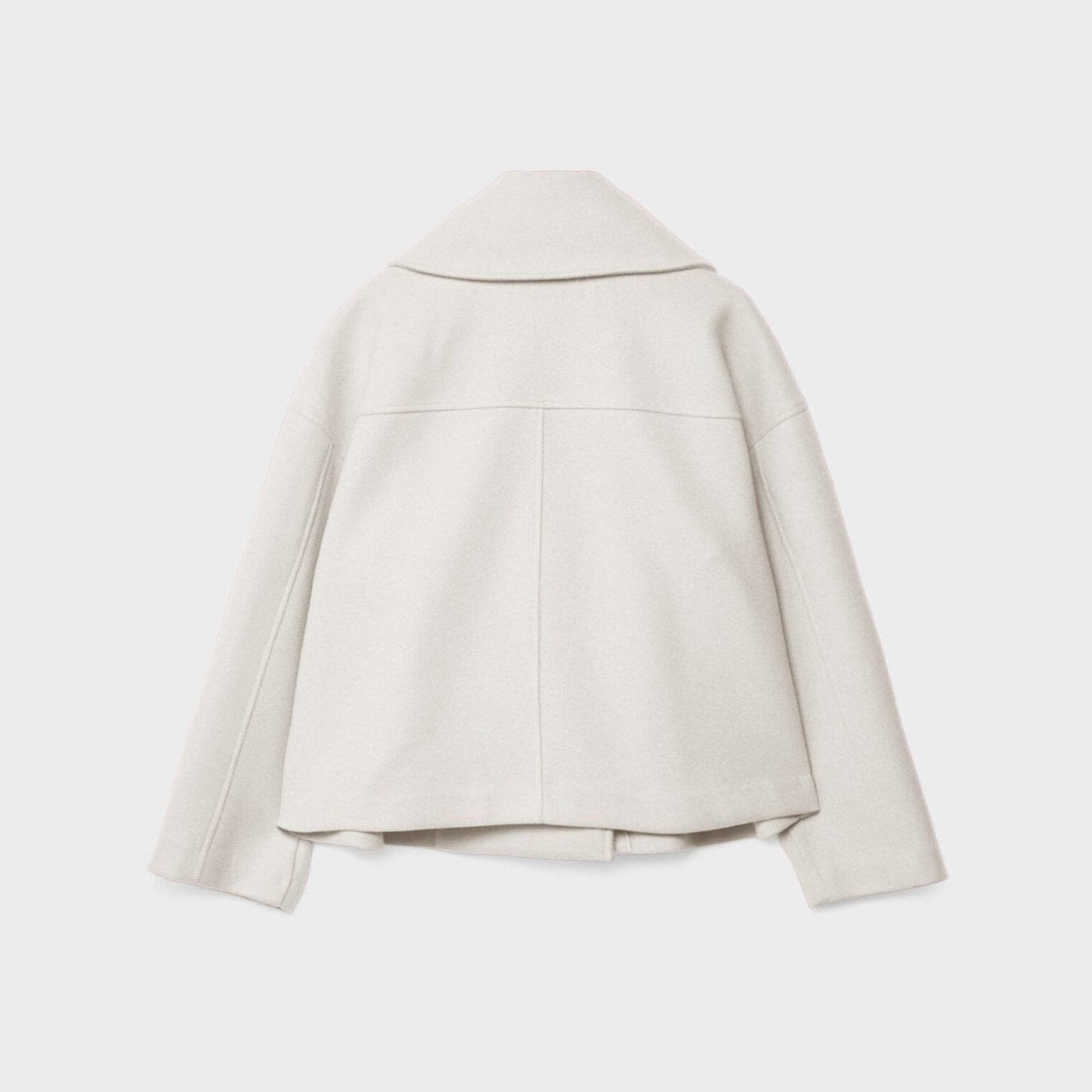 Chaqueta corta de lana con doble botonadura para mujer - Heidi