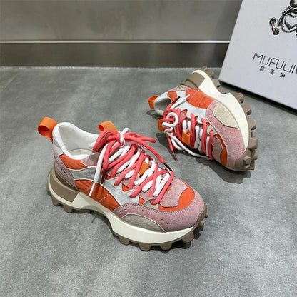 Calliope - Zapatillas casual Colorblock para mujer
