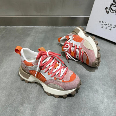 Calliope - Zapatillas casual Colorblock para mujer