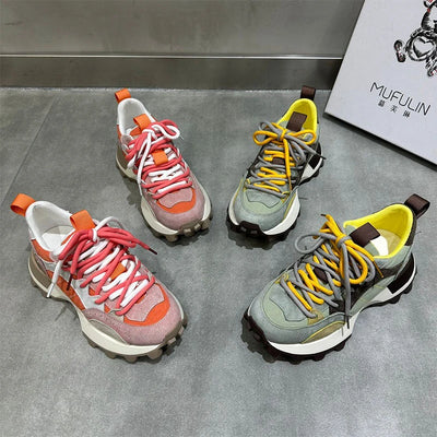 Calliope - Zapatillas casual Colorblock para mujer