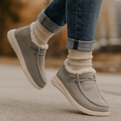 Botines tipo mocasín con interior afelpado - Cerine