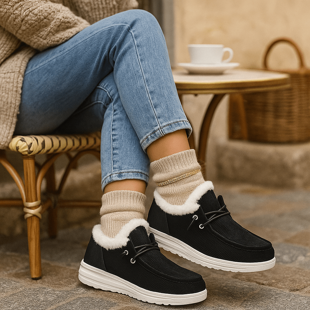 Botines tipo mocasín con interior afelpado - Cerine