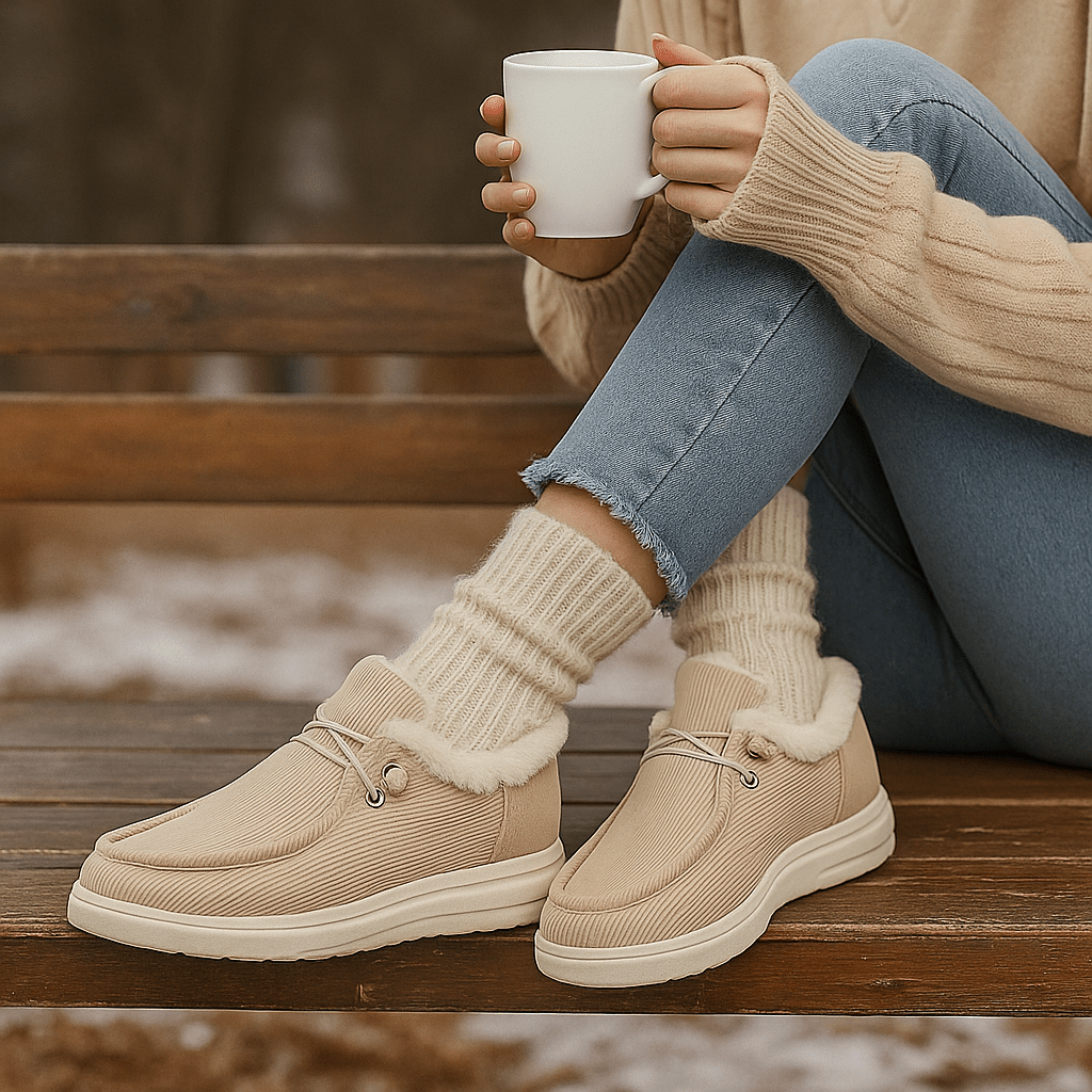 Botines tipo mocasín con interior afelpado - Cerine