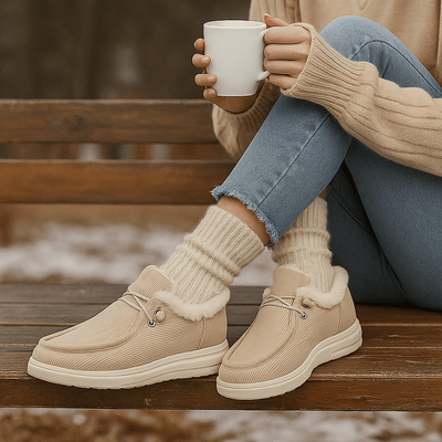 Botines tipo mocasín con interior afelpado - Cerine