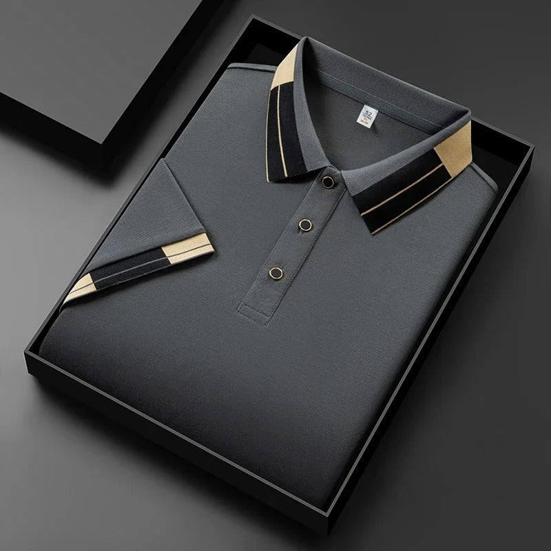Camiseta polo para hombre tejido técnico transpirable estilo casual - Mateo