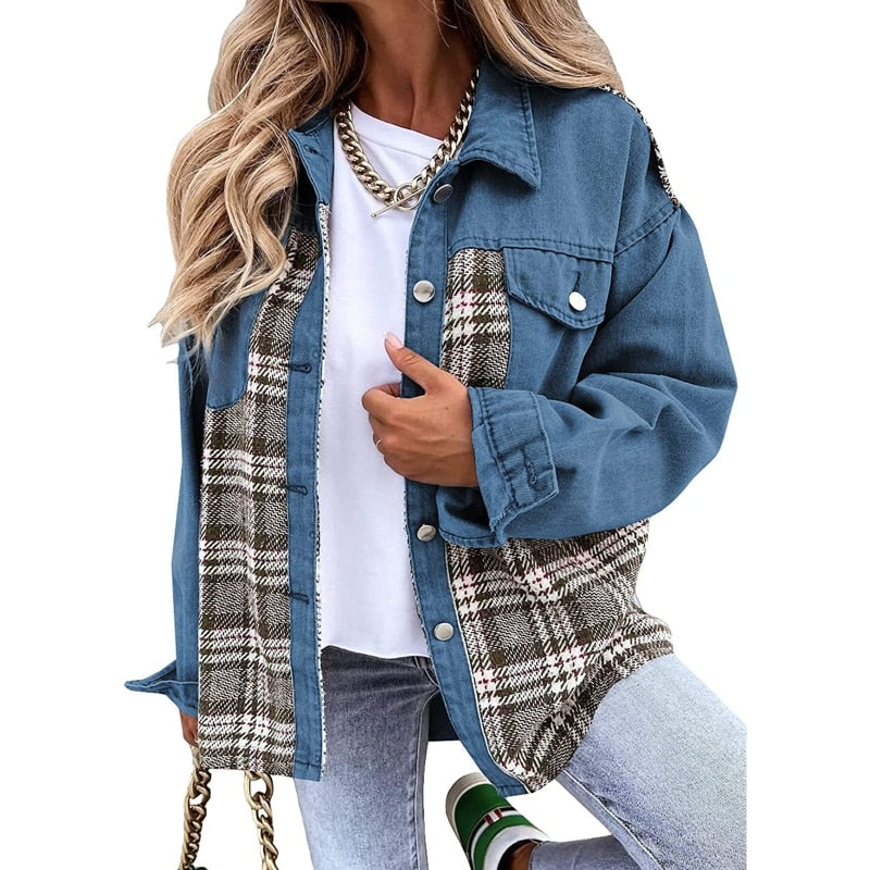 NinaStyle - Chaqueta denim para dama